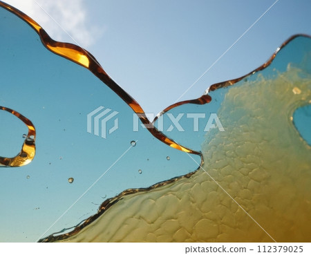 Glass abstract landscape. 112379025