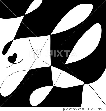 black and white pattern of diamonds 112380959