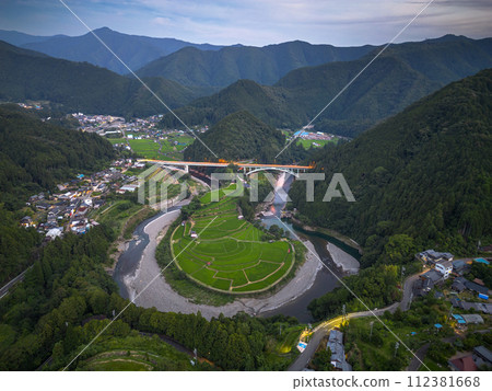 Aragijima rice terrace in Wakayama 112381668