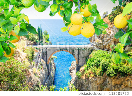 road of Amalfi coast, Italy 112381723