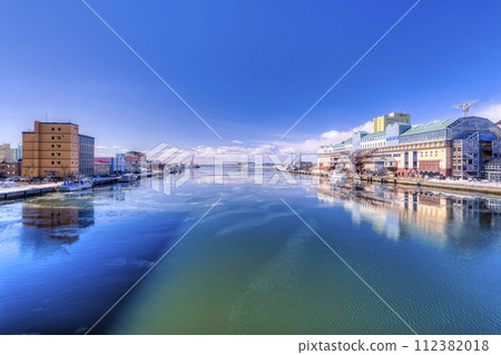 Kushiro River in winter with thin ice / Kushiro, Japan Kushiro River in winter with thin ice / Kushiro, Japan 112382018