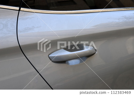 Parts of a car body close-up. Parts of a car body close-up. 112383469