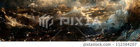 Luxurious abstract background visual texture in black and white 112384207