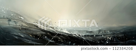 Luxurious abstract background visual texture in black and white 112384208