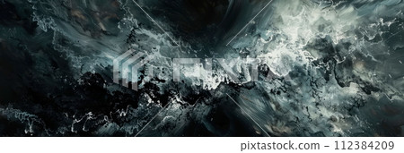 Luxurious abstract background visual texture in black and white 112384209