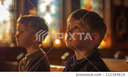 Support the child in their sacramental preparation journey by attending religious education classes, participating in sacramental retreats, and engaging in discussions about faith and spirituality 112384618