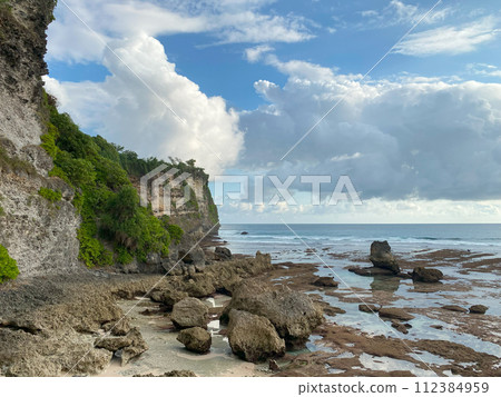 The sheer cliffs of the southern coast of Bali The sheer cliffs of the southern coast of Bali 112384959