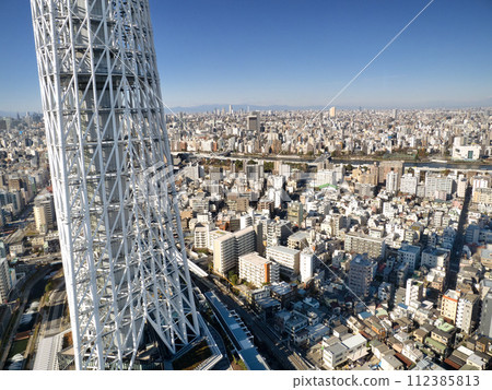 Tokyo Skytree and the streets of Sumida Ward Tokyo Skytree and the streets of Sumida Ward 112385813