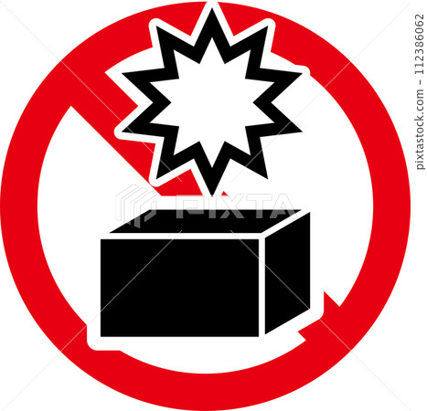 關於攜帶危險物品的「禁止」、「注意」和「警告」圖標 112386062