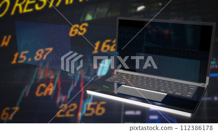 The Notebook for technology or Business concept 3d rendering. 112386178