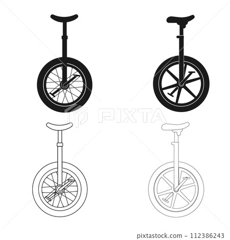 circus bike icon vector circus bike icon vector 112386243