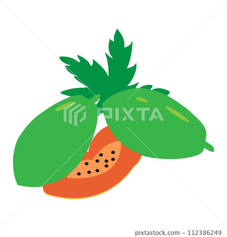 papaya logo vektor 112386249