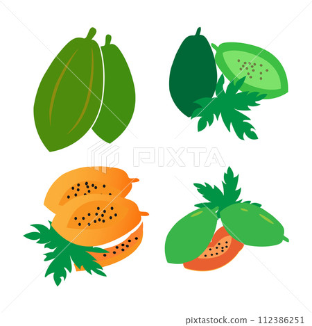 papaya logo vektor 112386251