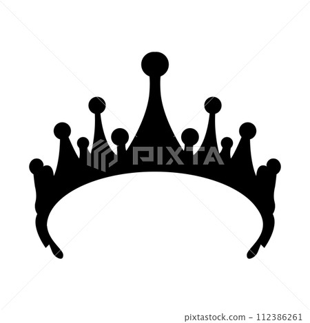 bride crown icon vector 112386261