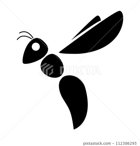 vector wasp logo icon 112386293