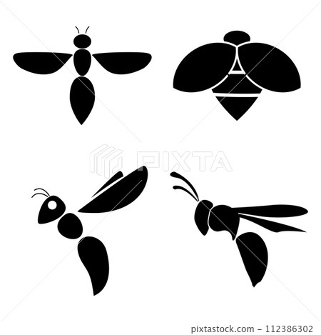 vector wasp logo icon vector wasp logo icon 112386302