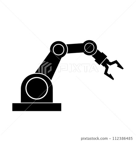 Industrial robot icon vector Industrial robot icon vector 112386485