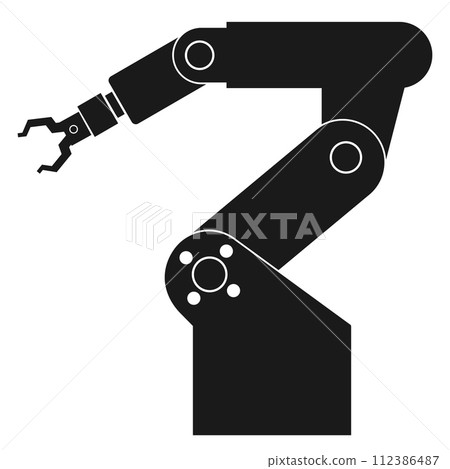 Industrial robot icon vector Industrial robot icon vector 112386487