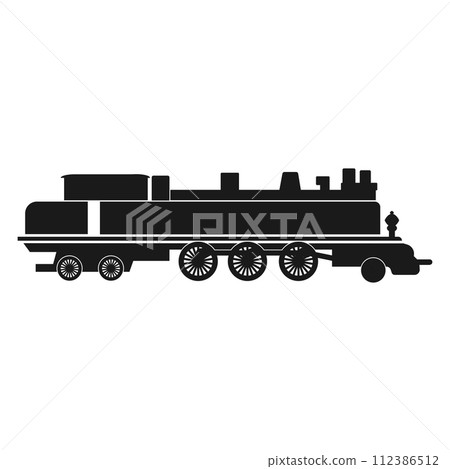 steam locomotive icon steam locomotive icon 112386512