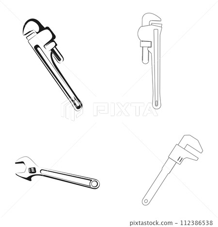 wrench icon vector 112386538