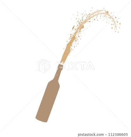Champagne bottle icon 112386605