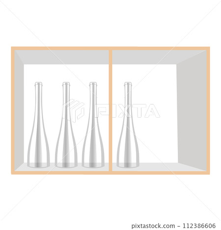 Champagne bottle icon Champagne bottle icon 112386606