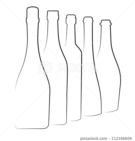 Champagne bottle icon 112386609
