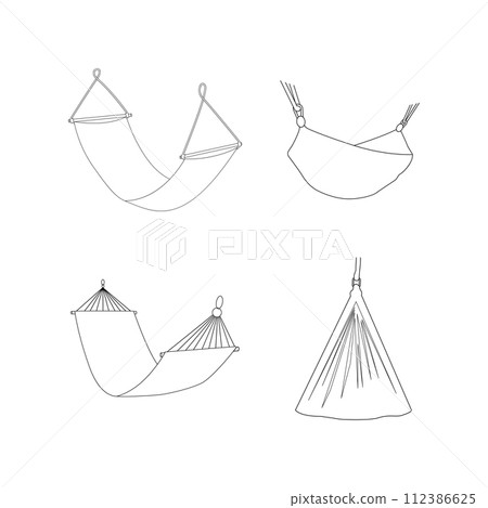 hammock icon vector 112386625