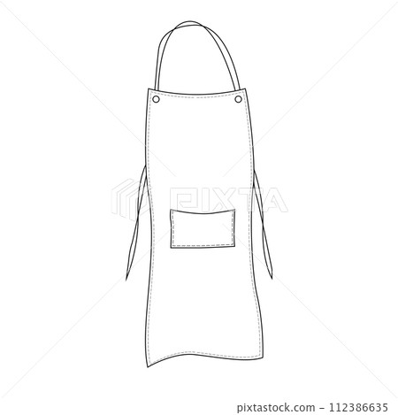 Apron vector icon 112386635
