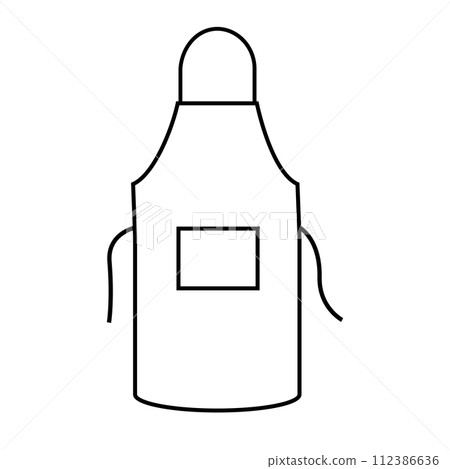 Apron vector icon 112386636
