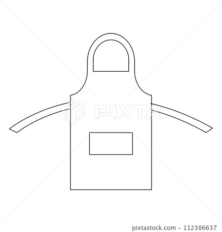 Apron vector icon 112386637