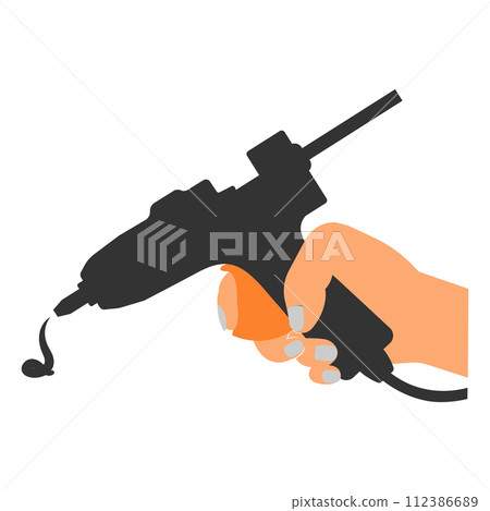 Glue gun vector icon Glue gun vector icon 112386689