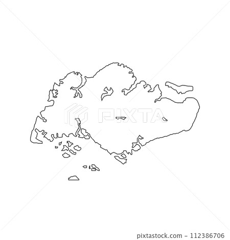 singapore map icon 112386706
