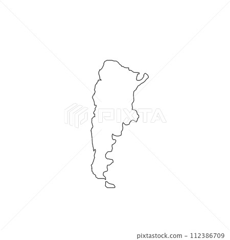 argentina map icon 112386709