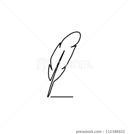 feather quill pen feather quill pen 112386832
