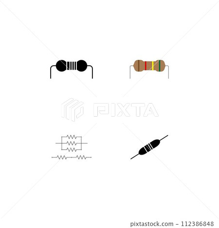 resistor logo resistor logo 112386848