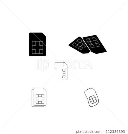 sim card logo 112386893