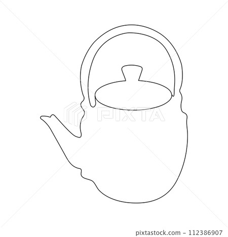 teapot icon vector 112386907