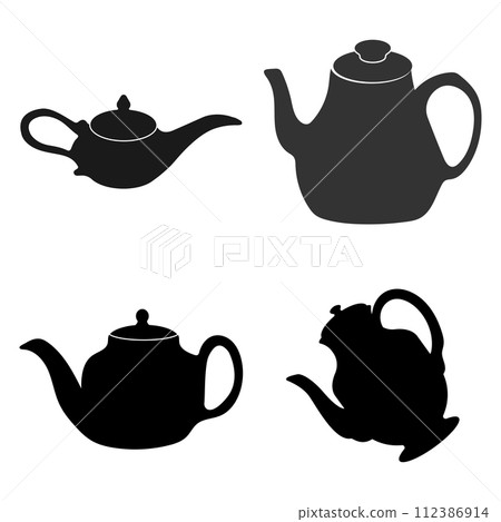 teapot icon vector 112386914