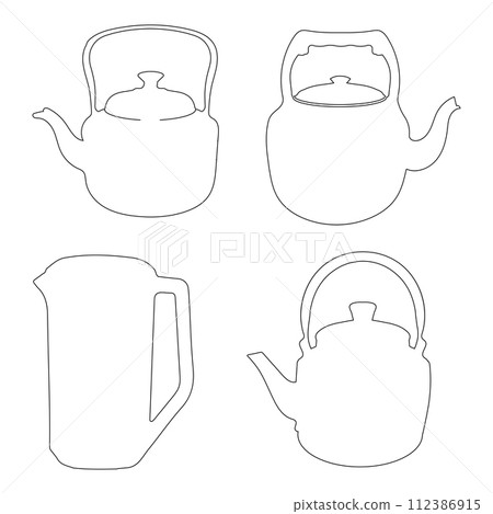 teapot icon vector 112386915