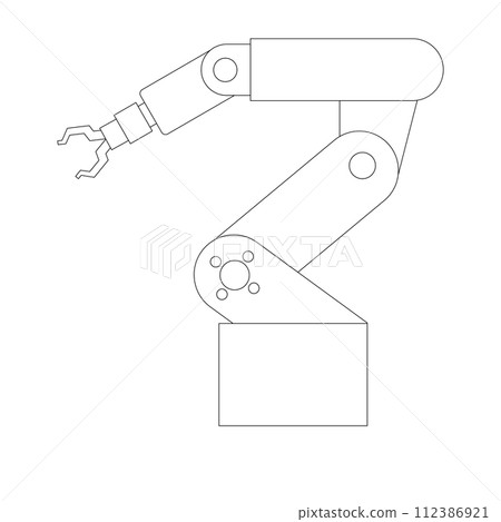 Industrial robot icon vector 112386921