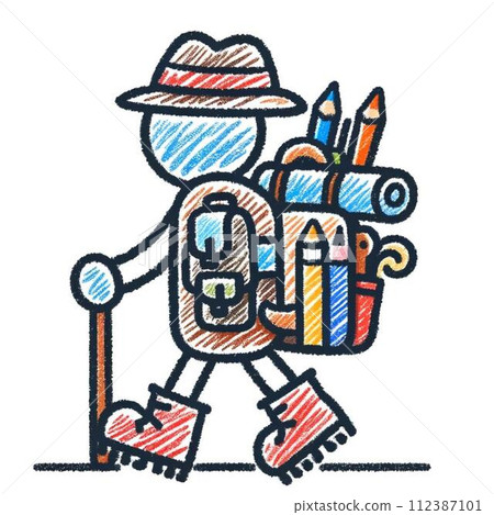 背著背包的人 112387101