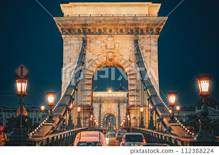 鐵索橋夜景 鐵索橋夜景 112388224
