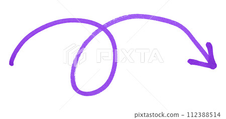 purple arrows isolated on white background 112388514