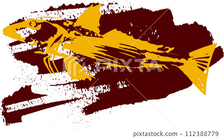 Gurnard ink painting 112388779