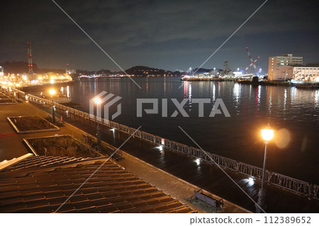 Vernance公園在晚上 112389652