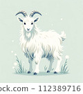 cartoon style goat 112389716