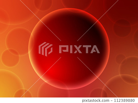 Red hot circle center space cyber graphic background 112389880