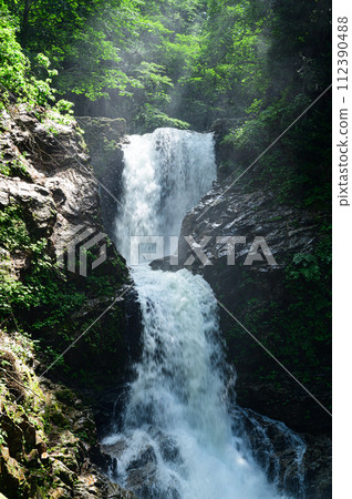White cloth waterfall 112390488