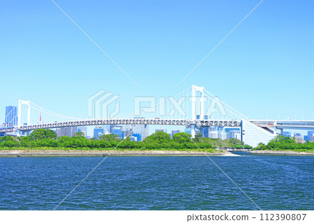 Scenery of Rainbow Bridge, Minato-ku, Tokyo Scenery of Rainbow Bridge, Minato-ku, Tokyo 112390807